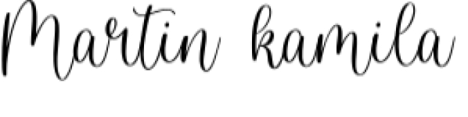 Martin Kamila Script Font Preview