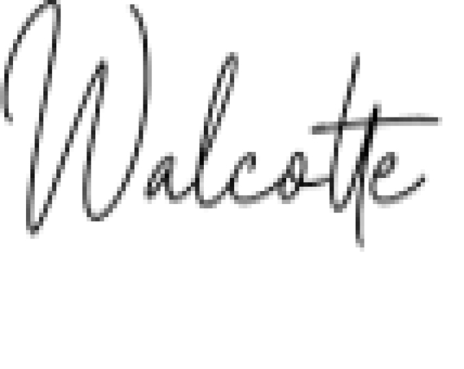 Walcotte Font Preview