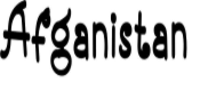 Afganistan Font Preview