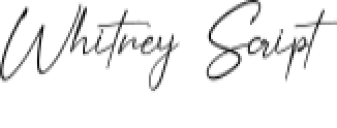 Whitney Script Font Preview