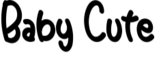 Baby Cute Font Preview