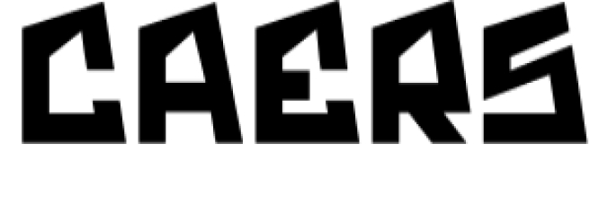 Caers Font Preview