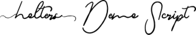 Holters Scrip Font Preview