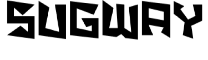 Sugway Font Preview