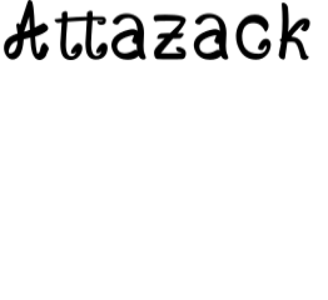 Attazack Font Preview