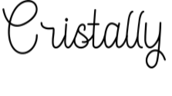 Cristally Font Preview