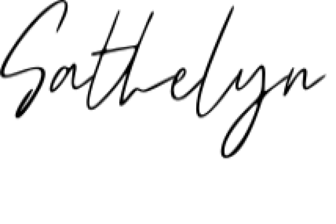 Sathelyn Font Preview