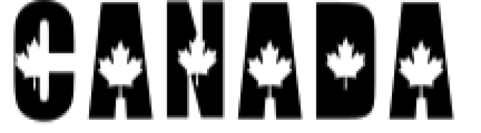 Canada Font Preview