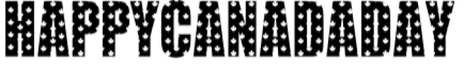 Happy Canada Day Font Preview