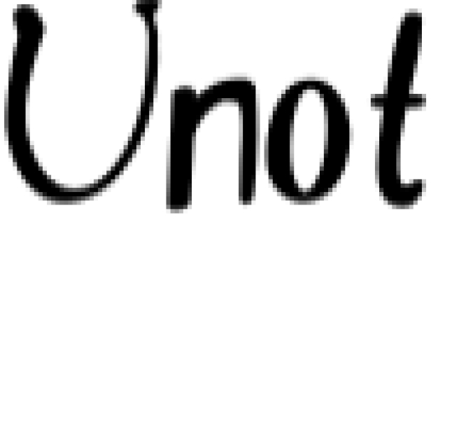 Unot Font Preview