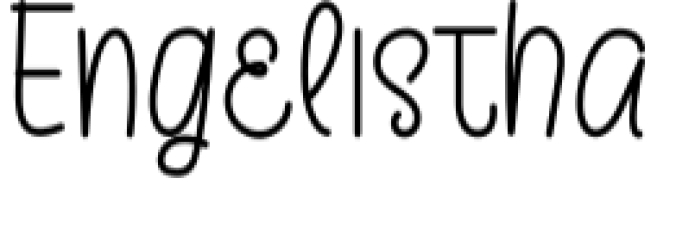 Engelistha Font Preview