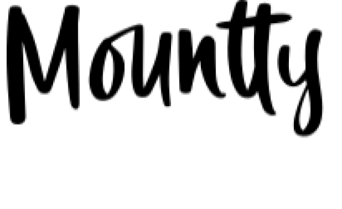 Mountty Font Preview
