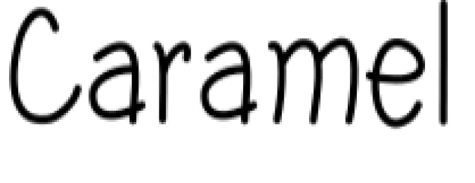 Caramel Font Preview