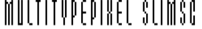 MultiType Pixel Slim Font Preview