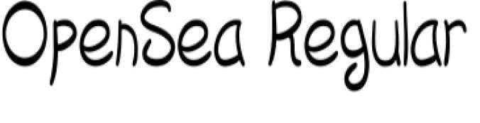 Open Sea Font Preview