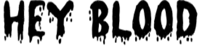 Hey Blood Font Preview