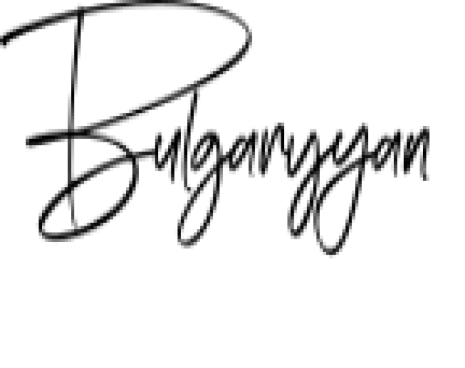 Bulgaryyan Font Preview