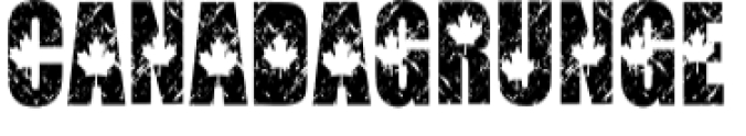 Canada Grunge Font Preview