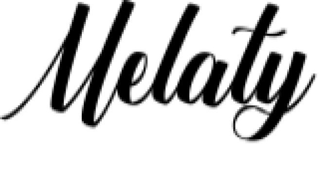 Melaty Font Preview