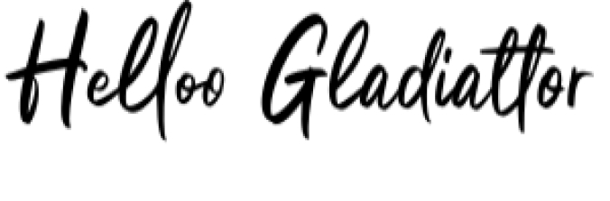Helloo Gladiattor Font Preview