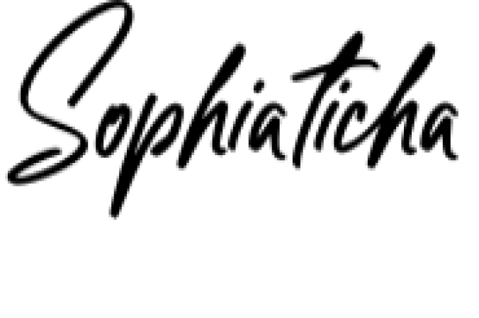 Sophiaticha Font Preview