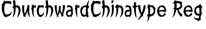 Churchward Chinatype Font Preview