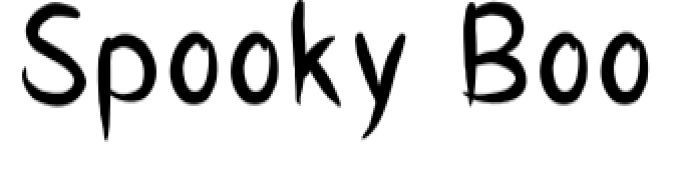 Spooky Boo Font Preview