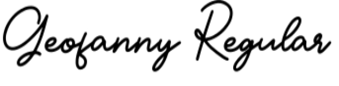Geofanny Font Preview