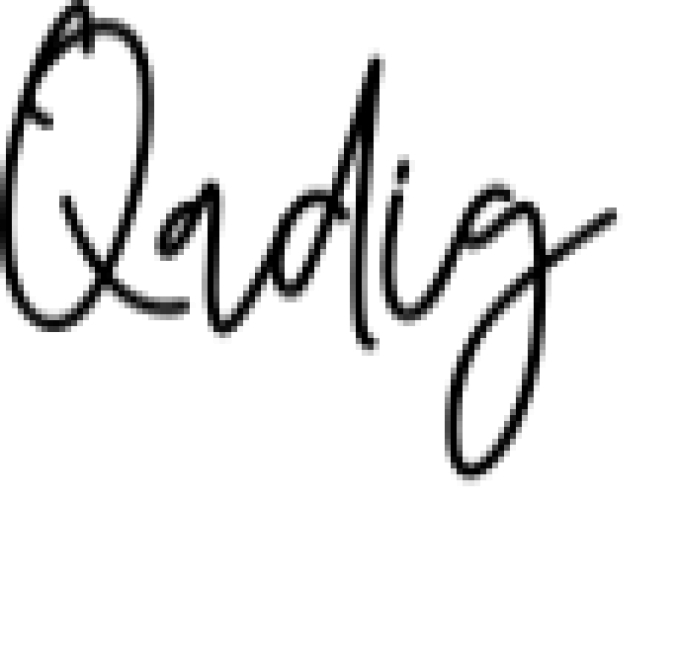 Qadig Font Preview