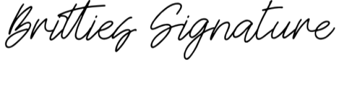 Britties Signature Font Preview