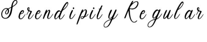 Serendipity Font Preview