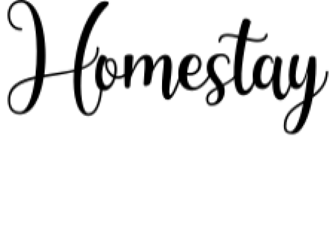 Homestay Font Preview