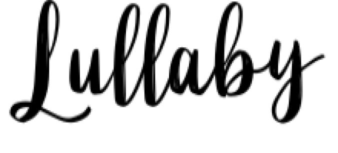 Lullaby Font Preview