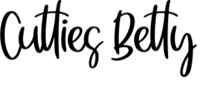 Cutties Betty Font Preview