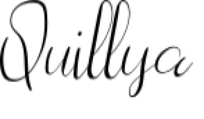 Quillya Font Preview