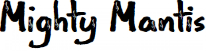Mighty Mantis Font Preview