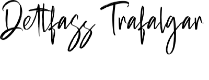 Dettfass Trafalgar Font Preview