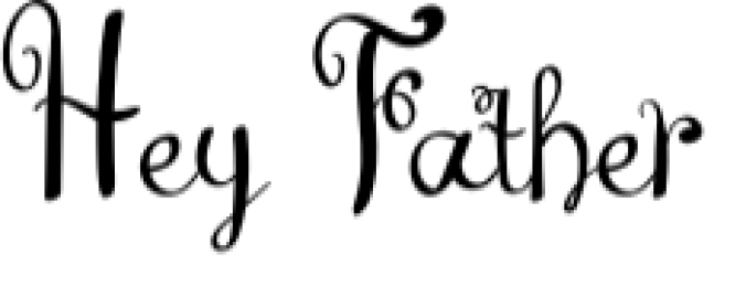 Hey Father Font Preview