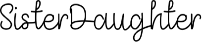 Sister Daughter Font Preview