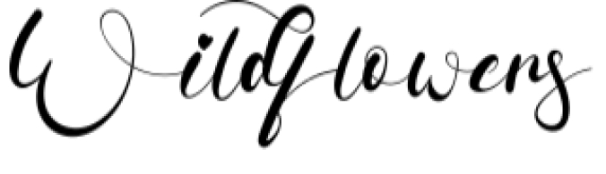 Wildflowers Font Preview