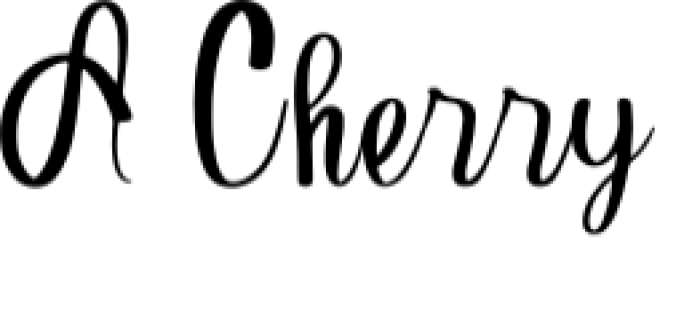 A Cherry Font Preview