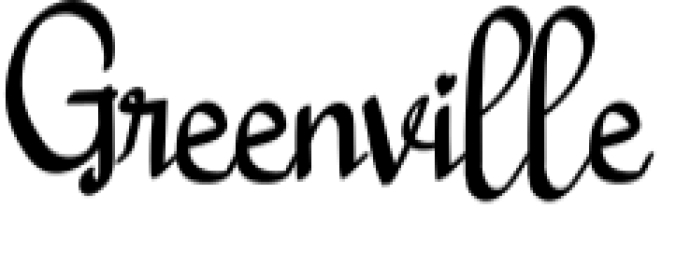 Greenville Font Preview