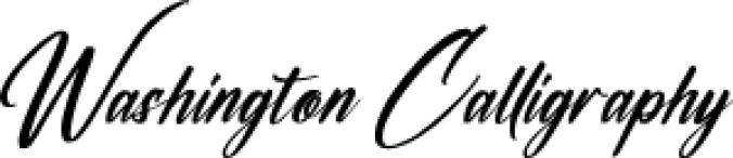 Washington Calligraphy Font Preview