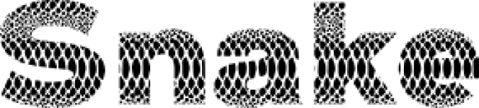 Snake Font Preview