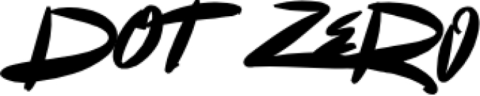 Dot Zer Font Preview