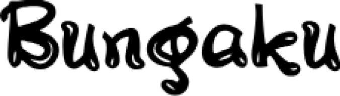 B Bungaku Font Preview