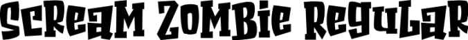 Scream Zombie Font Preview