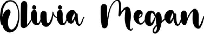 Olivia Mega Font Preview