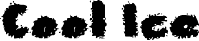 C Cool Ice Font Preview