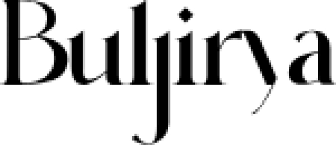 Buljirya Font Preview